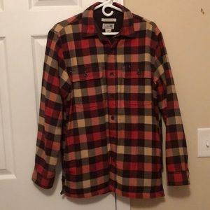LL Bean fleece lined flannel